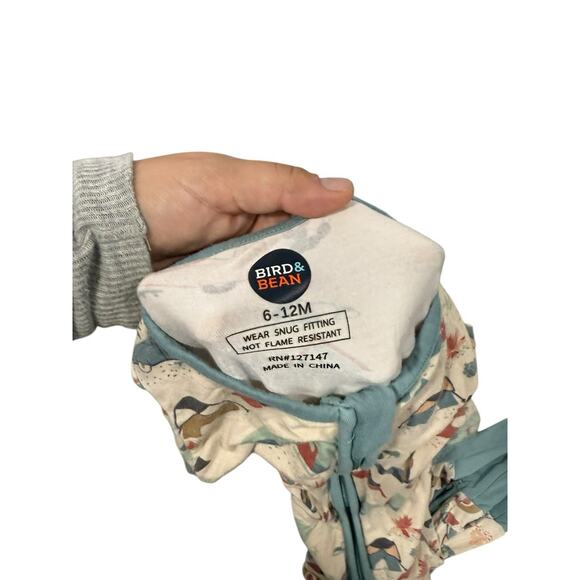 Little Sleepies Bird & Bean Zippy Bamboo Pajamas Baby 4 Pair Size 6-12 M 18-24 M - Picture 7 of 9